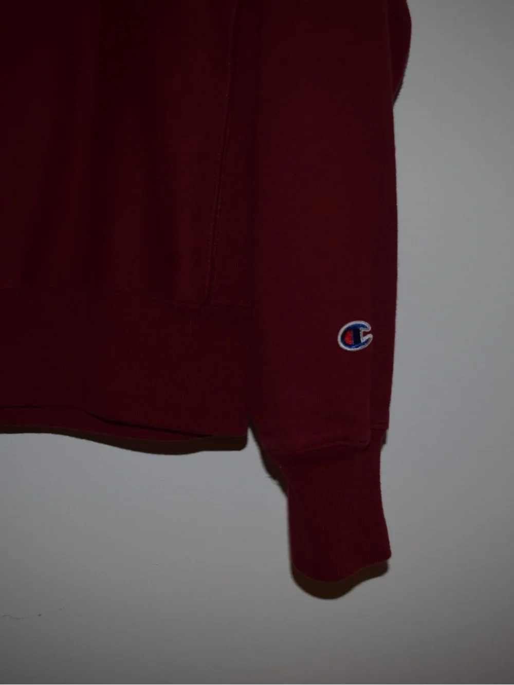 Champion Reverse Weave Maroon Crewneck Sweatshirt Small Embroidered C
